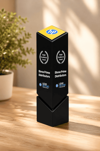 HP Retail Excellence Award - Lead Beyond Partner Summit 2025 presented to Shree Prime Distributors